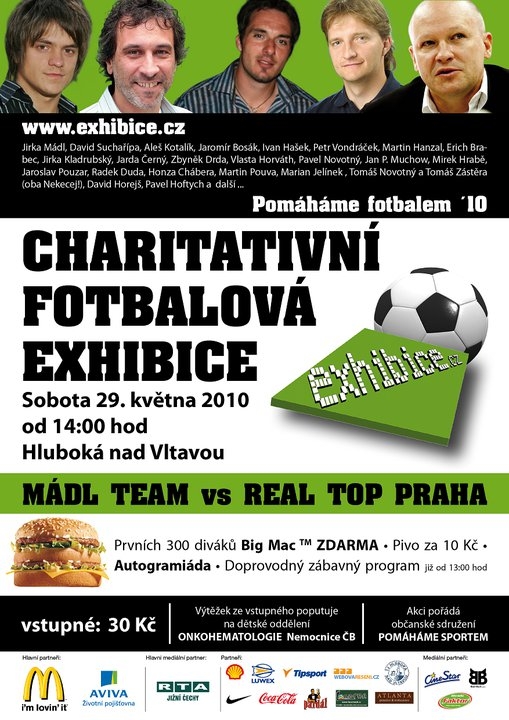 charitativní fotbalová exhibice 2010